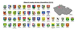 Přehled obecních znaků okresu Litoměřice II.