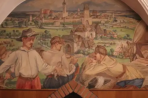 freska v obřadní síni, Litovel