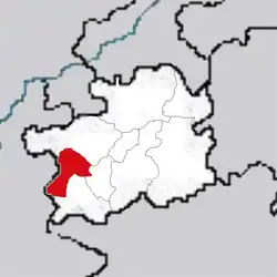 Liou-pchan-šuej na mapě
