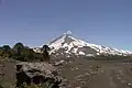 Llaima tři dny před erupcí 1. ledna 2008