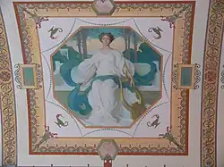 Milost: Thalia, nástěnná malba, 1900, Library of Congress, Washington, DC