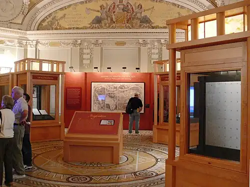 Kopie Schönerovy mapy v Knihovně Kongresu, Washington
