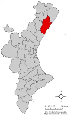 Plana Alta ve Valencijském společenství