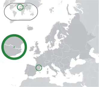 Poloha Andorry
