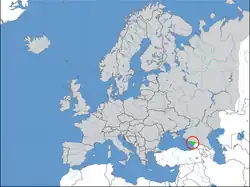 Vyznačení Abcházie v mapě