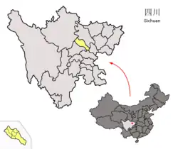 Te-jang na mapě