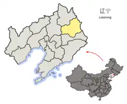 Fu-šun na mapě