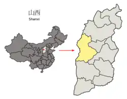 Lü-liang na mapě