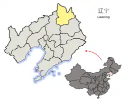 Tchie-ling na mapě