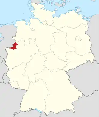 Zemský okres Borken na mapě Německa