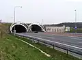 Portál Lochkovského tunelu u Slavičího mostu