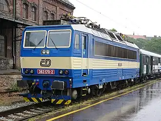 Lokomotiva 363.170 v Brně