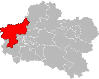 Kanton na mapě departementu Loiret