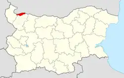 Obština na mapě Bulharska