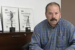 Petr Lorenc v tiskárně H.R.G., listopad 2008