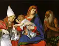 Lorenzo Lotto – Svatý rozhovor (1508)