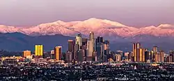 Pohled na centrum Los Angeles