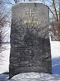 Pomník padlým v první světové válce severně od vsi