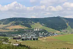 Pohled na Oberwiesenthal od Loučné pod Klínovcem