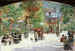 Au Chalet du Château de Madrid, au Bois de Boulogne, 1900