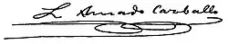 Luis Amado Carballo – podpis