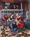Lucas Cranach starší: střední deska Torgauského oltáře, 1509