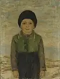 Dětský portrét (olej na plátně)