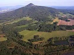 Vrch Ralsko, letecký snímek