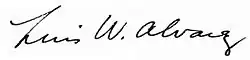 Luis Walter Alvarez – podpis
