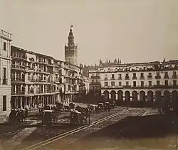 Sevilla. Casas antiguas de la Plaza de San Francisco