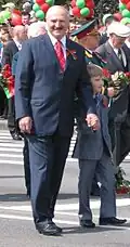 Alexandr Lukašenko se svým synem Nikolajem (Minsk, 2011)