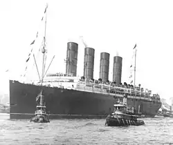13. září 1907: Lusitanie připlouvá do New Yorku na konci své panenské plavby