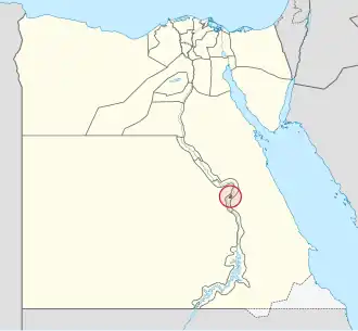 Poloha guvernorátu Luxor