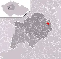 Lužce na mapě