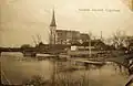 Historická fotografie kostela sv. Jana Křtitele