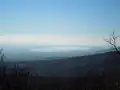 Pohled na Zemplínskou šíravu z vrcholu Lysáku