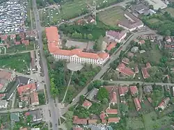 Letecký pohled na Jászapáti