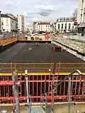 Výstavba stanice v roce 2016