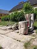Místo uložení pomníku "Čest a sláva Sovětské armádě" (14.6.2025)