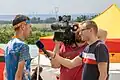 Tomáš Křivda a reportér ČT