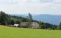 Výhled na hřebeny Krušných hor