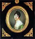 Marija Naryškinová, milenka Alexandra I., medailon od Domenica Bossiho