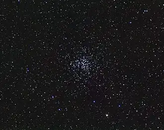 Messier 37 na amatérském snímku. Autor: Ole Nielsen