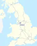 M60 motorway (Great Britain) map