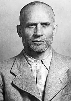 Malyškin na vězeňské fotografii pořízené Ministerstvem státní bezpečnosti v roce 1945