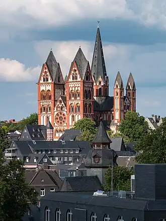 Limburský dóm nad starým městem