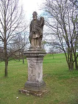 Původně svrabovská socha sv. Donáta v Kouřimi