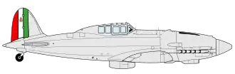 Bokorys letounu Macchi MC.202