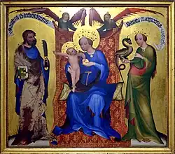 Madona mezi sv. Bartolomějem a sv. Markétou (c. 1390)