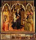 P. Marie mezi světci, kolem 1431